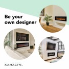 Xaralyn Trivero 90 cinewall elektrisk innebygd peis  thumbnail