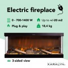 Xaralyn Levico 90cm elektrisk LED innebygd peis thumbnail