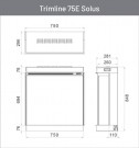 Trimline 75E Solus Front Elektrisk peisinnsats thumbnail