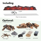 Xaralyn Levico 90cm elektrisk LED innebygd peis thumbnail