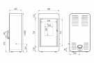 Defro Home PICO - Hvit peisovn thumbnail