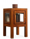 Utepeis RB73- Quaruba L Wall m/4 ben. glass 3 sider -1119 thumbnail