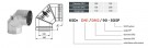 DW Gassrør Ø:100/150mm x 90° med luke thumbnail