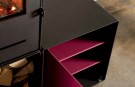 Detaljbilde dør og hyller  til Box S i lilla thumbnail