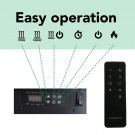 Xaralyn Levico 90cm elektrisk LED innebygd peis thumbnail