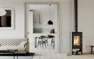 Defro Home Solum Log - Hvit peisovn thumbnail