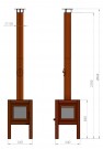 Utepeis RB73 - Quaruba L Mobile m/glass 4 sider - 1220 thumbnail