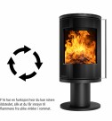 Ember F16 FG , Rund peisovn på pidestall thumbnail