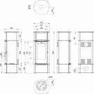 Defro Home Orbis Extento H - Grå peisovn thumbnail