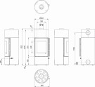 Defro Home - Orion Sort peisovn, Utstillings modell thumbnail