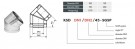 DW Gassrør Ø:130/200mm x 45° thumbnail