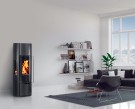 Ember E15 FG XL, Oval høy peisovn m/sideglass thumbnail