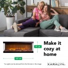 Xaralyn Levico 120cm elektrisk LED innebygd peis thumbnail