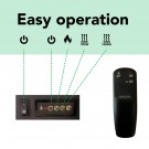 Xaralyn Lucius elektrisk LED innebygd peis thumbnail