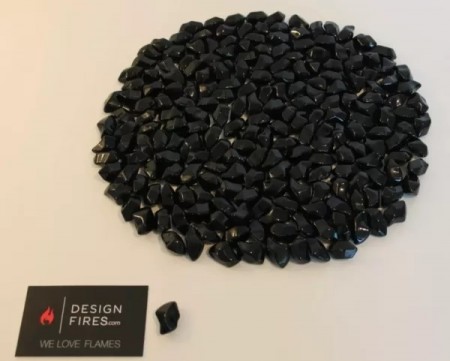 Black Glass Crystal 1,0 kg , DesignFire