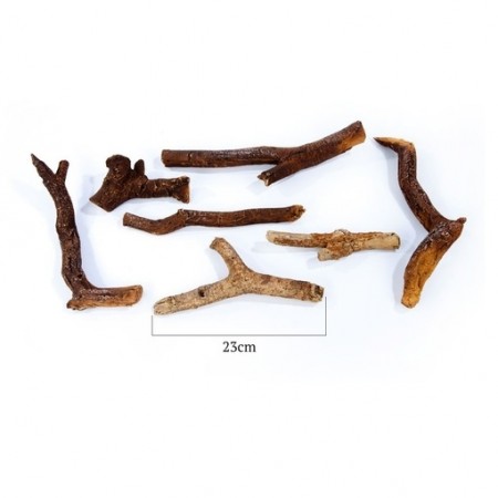 Keramisk wood logs, Luksus. (7stk)