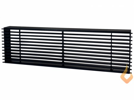Ventil, Rails 500x150mm, sort