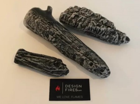 Burned Wood 2+1 stk, DesignFire