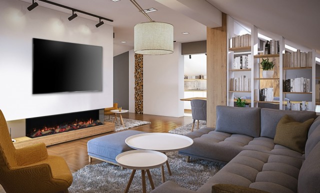 Trimline 180E Solus Panoramic Elektrisk peisinnsats